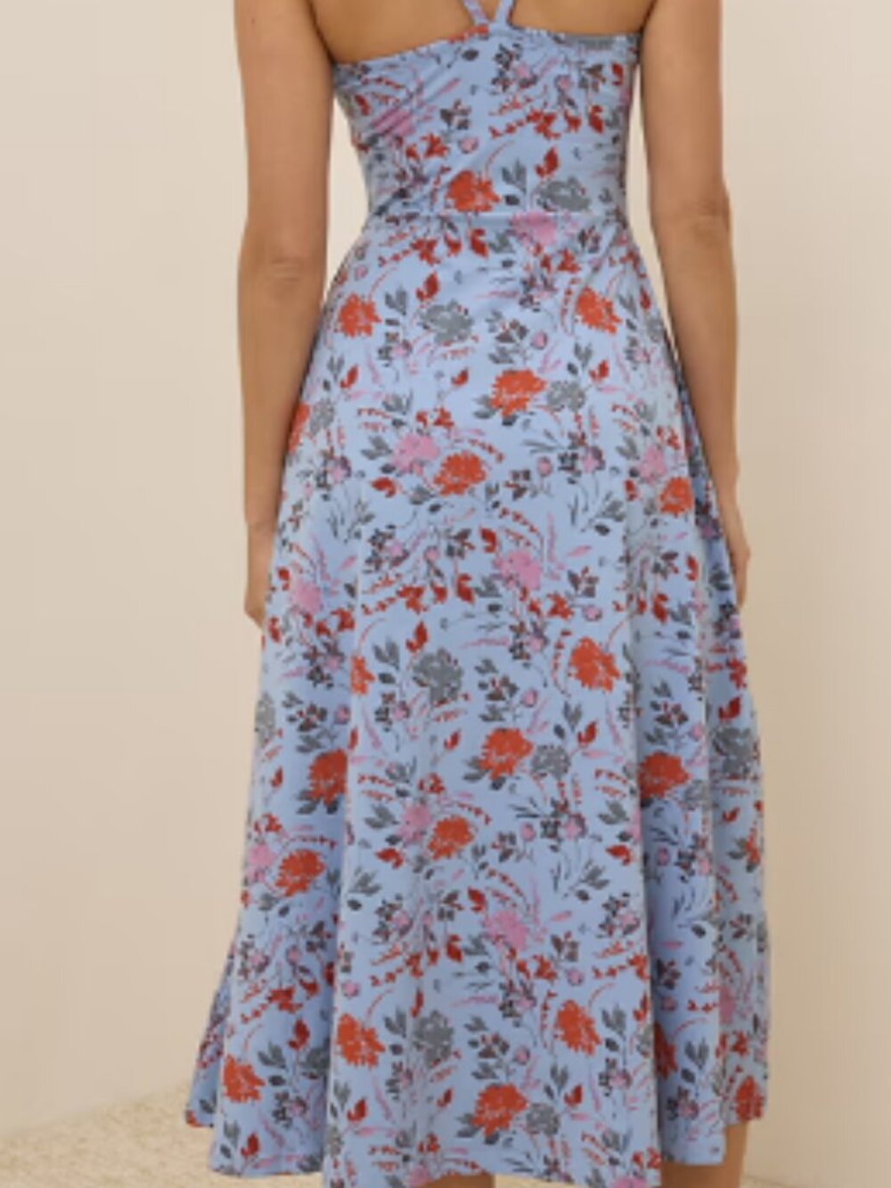 Like New Women's Sz XL Pact Lavender Floral Slip Dress - Picture 3 of 8